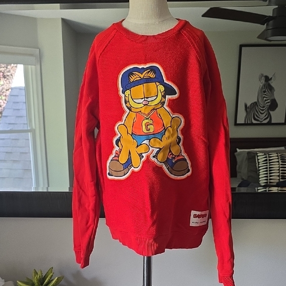 Marc Jacobs Red Garfield Kids Sweatshirt - Picture 1 of 4